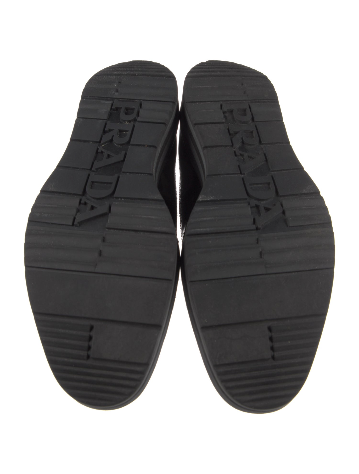 Prada Leather Printed Brogues